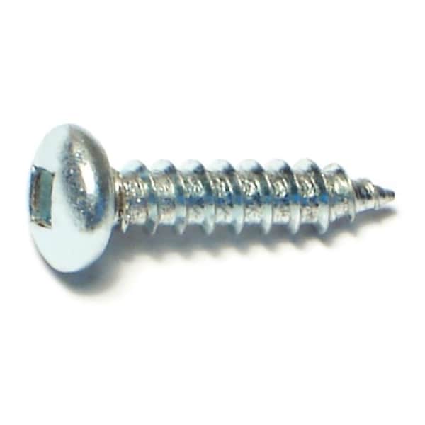 Midwest Fastener Sheet Metal Screw, #8 x 3/4 in, Zinc Plated Steel Pan Head Square Drive, 50 PK 64031 - main
